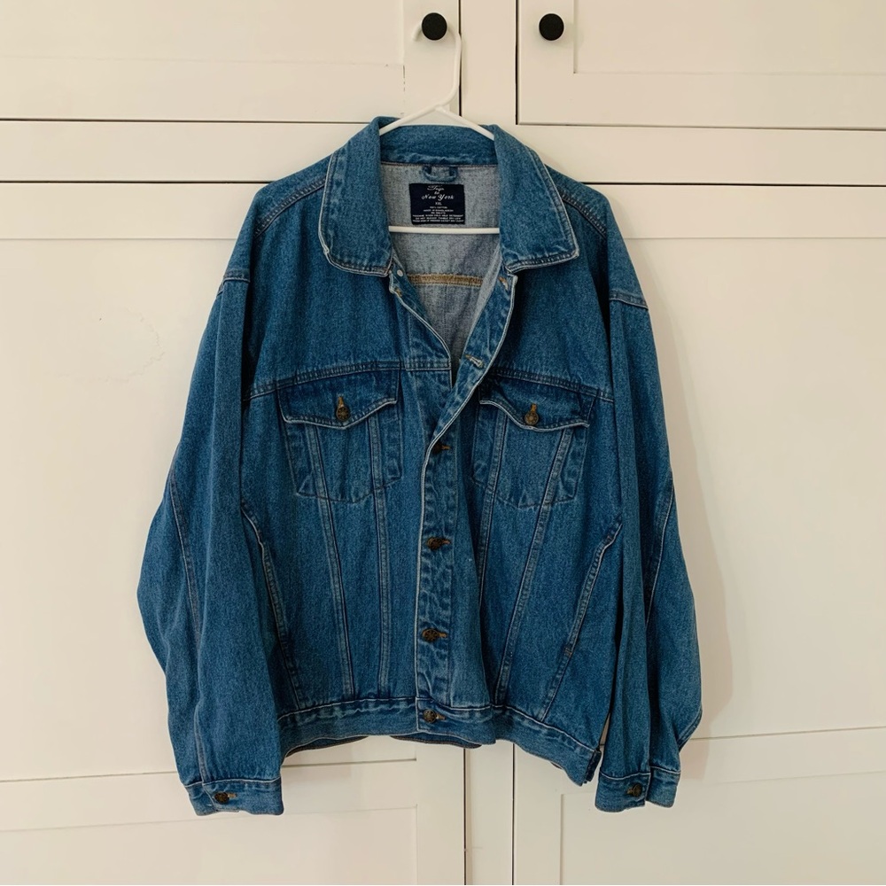 Men’s Trip to New York Denim Jacket Size XXL